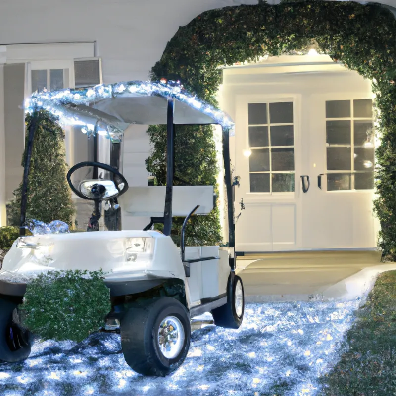 Golf Cart Christmas Decorations