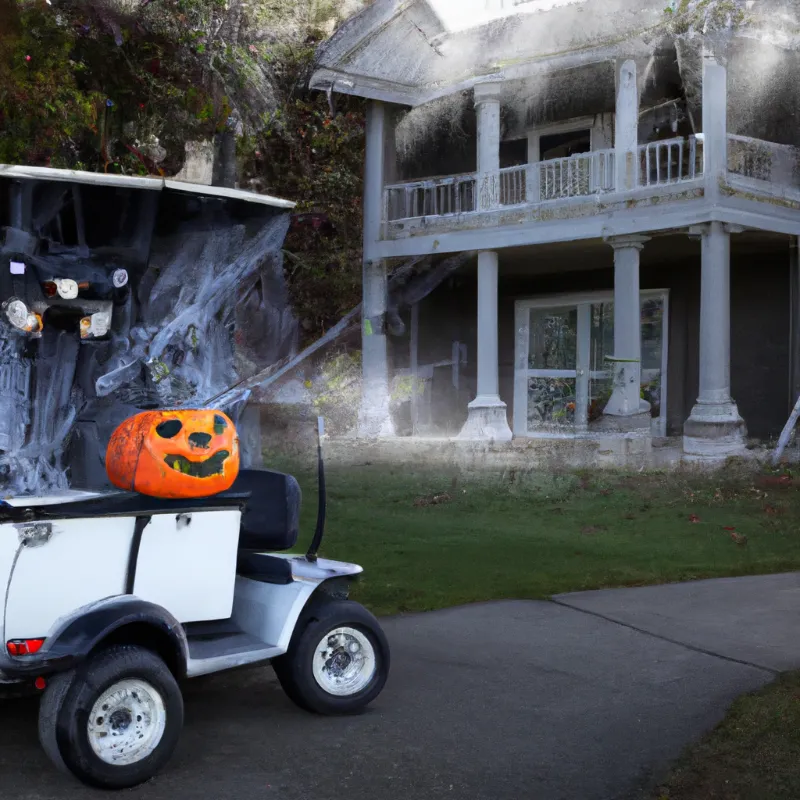 Golf Cart Halloween Decorations
