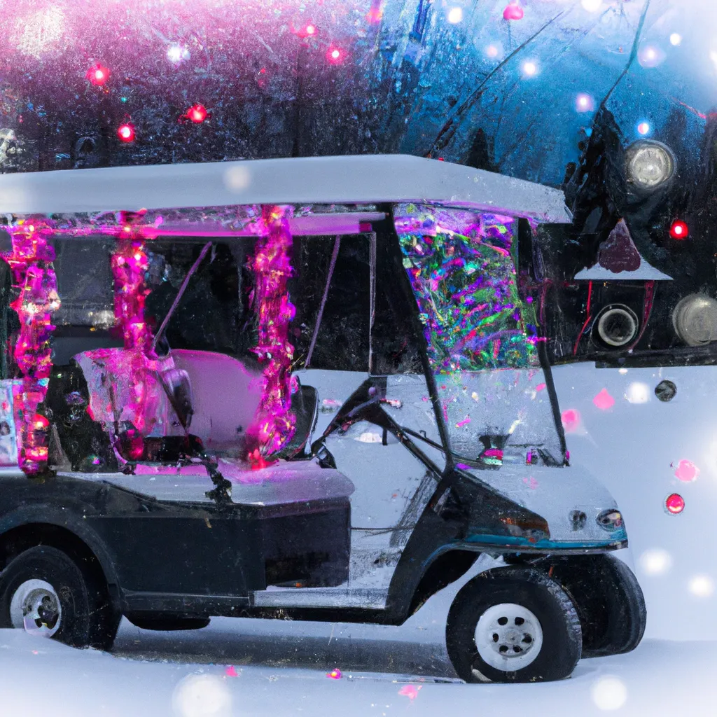 Light Up Your Golf Cart For The Holidays!